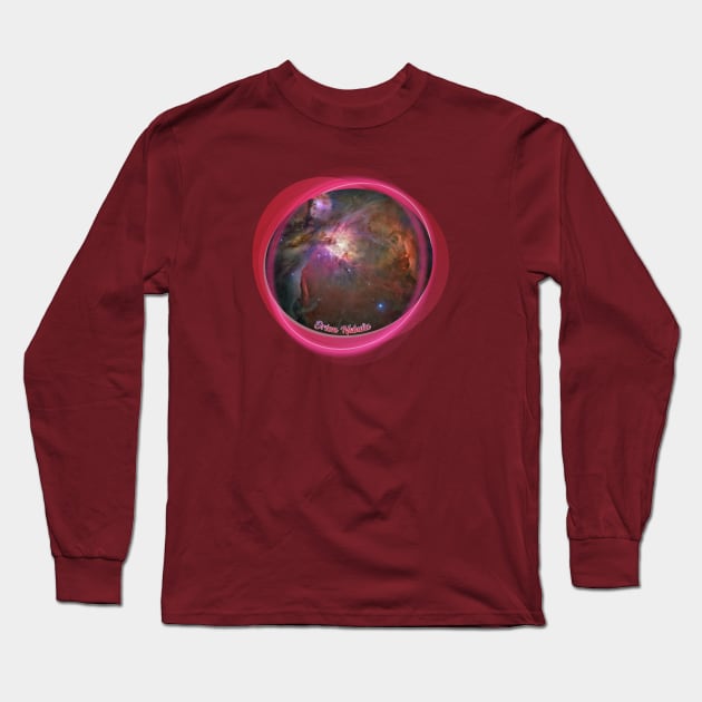 Hubble Space Telescope Images: Orion Nebula, Messier 42, NGC 1976 Long Sleeve T-Shirt by Da Vinci Feather